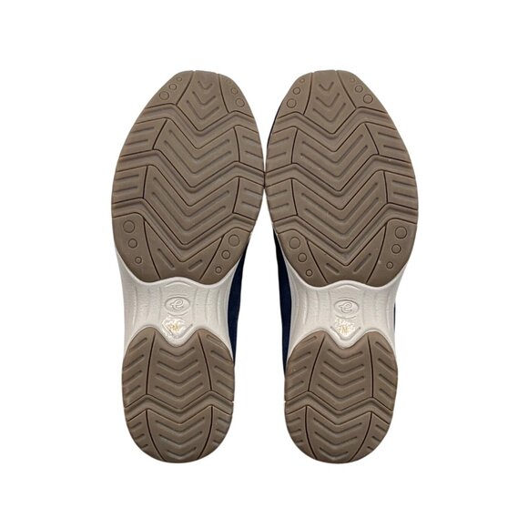 Easy Spirit Travel Time 701 Dark Blue Suede Plaid Slip-On Clogs Womens 7M - Picture 7 of 8